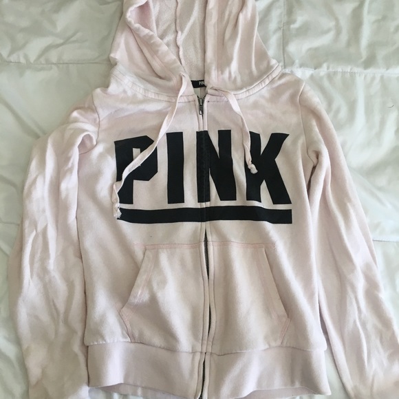 PINK Victoria's Secret Tops - VS PINK pale pink hoodie PINK Victoria's Secret Tops - VS PINK pale pink hoodie